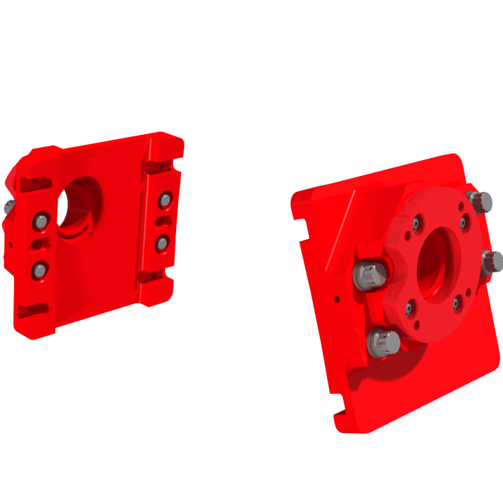 ADAPTER, PLATE AND SPHERICAL JOINT FAN MODULE